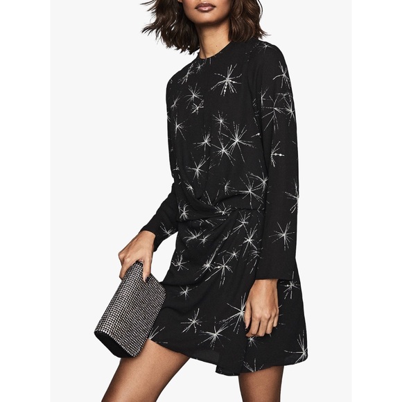 Reiss Gabbi Crystal Embellished mini dress - Picture 2 of 11